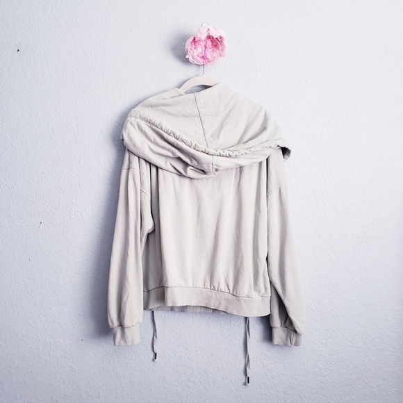 Young Fabulous and Broke Sage Green Oversized Cowl Neck Hoodie - Picture 7 of 7